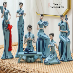 tượng trang trí bàn trà